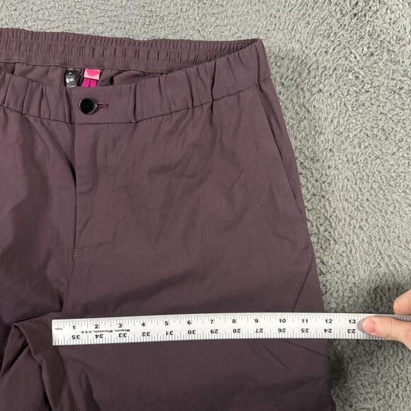 Lululemon Pants Mens 34 (Fits 30x26) Maroon On the Move Wool Blend Wide Leg - Picture 11 of 14